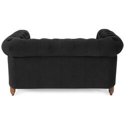 Canapea Inspira Furniture Oxford 2 Seater with Casters Riviera 100 (Black) Thumb