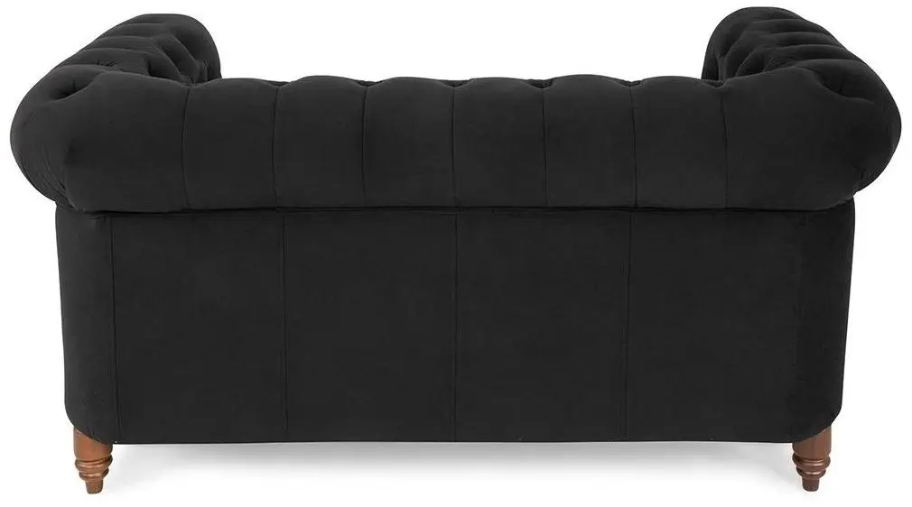 Canapea Inspira Furniture Oxford 2 Seater with Casters Riviera 100 (Black)