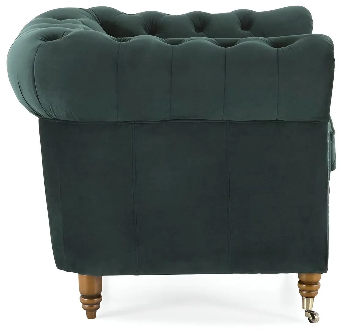 Canapea Inspira Furniture Oxford 2 Seater with Casters Riviera 38 (Dark Green)