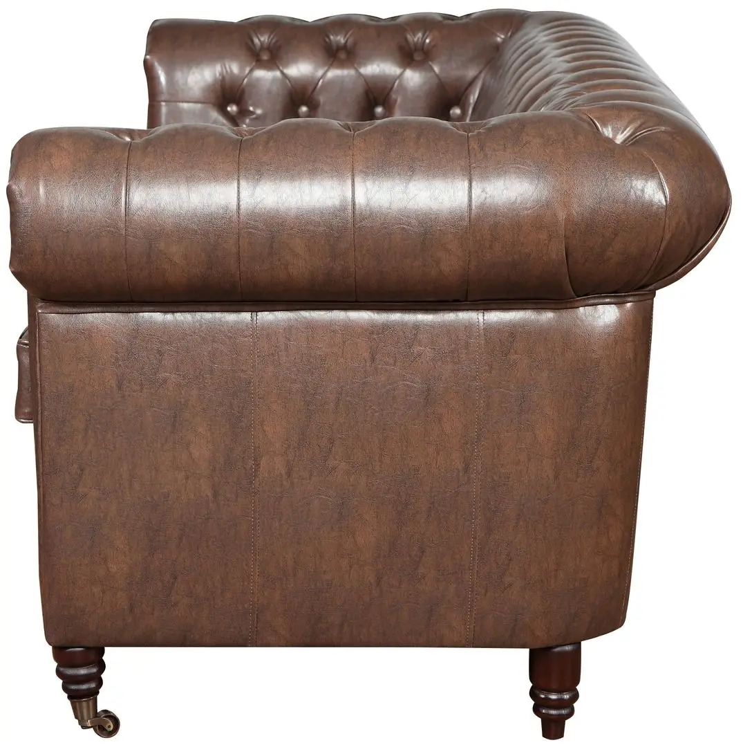 Canapea Inspira Furniture Oxford 3 Seater with Casters/Classic MG 20 (Brown)