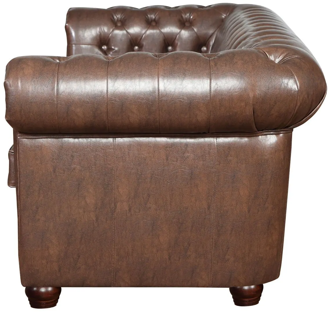 Canapea Inspira Furniture Oxford 3 Seater with Casters/Classic MG 20 (Brown)