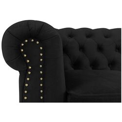 Canapea Inspira Furniture Oxford 3 Seater with Casters Riviera 100 (Black) Thumb