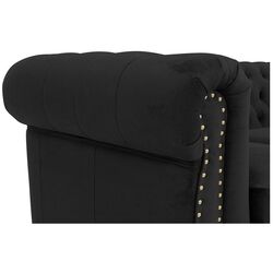 Canapea Inspira Furniture Oxford 3 Seater with Casters Riviera 100 (Black) Thumb