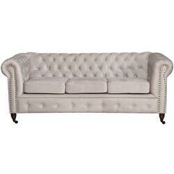 Диван Inspira Furniture Oxford 3 Seater with Casters/York Amore 31 (Grey) Thumb