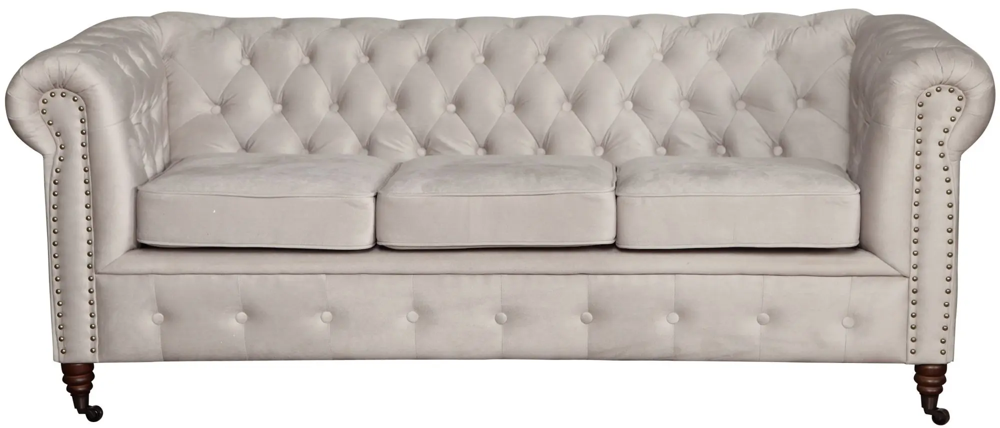 Диван Inspira Furniture Oxford 3 Seater with Casters/York Amore 31 (Grey)