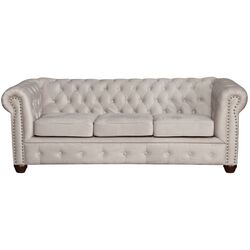 Диван Inspira Furniture Oxford 3 Seater with Casters/York Amore 31 (Grey) Thumb