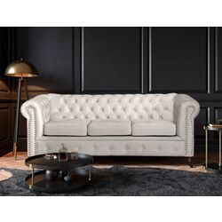 Canapea Inspira Furniture Oxford 3 Seater with Casters/York Amore 31 (Grey)