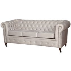 Диван Inspira Furniture Oxford 3 Seater with Casters/York Amore 31 (Grey) Thumb