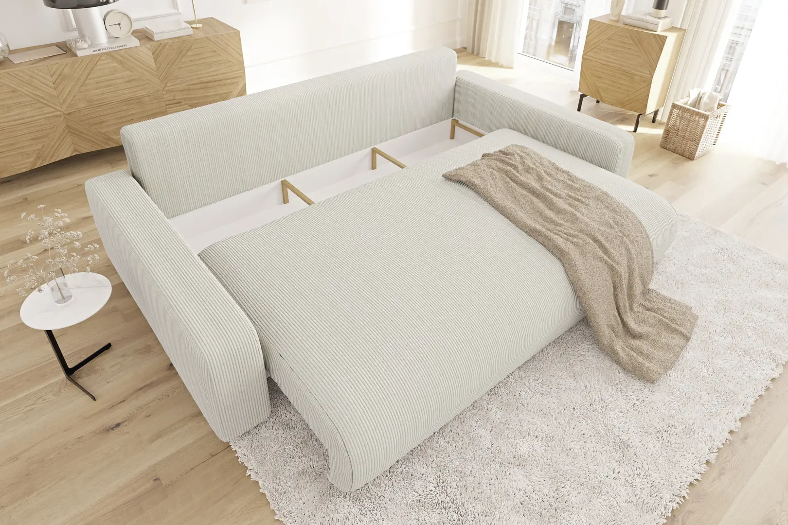 Диван Inspira Furniture Sara 4 Seater Lincoln 03 (Beige)