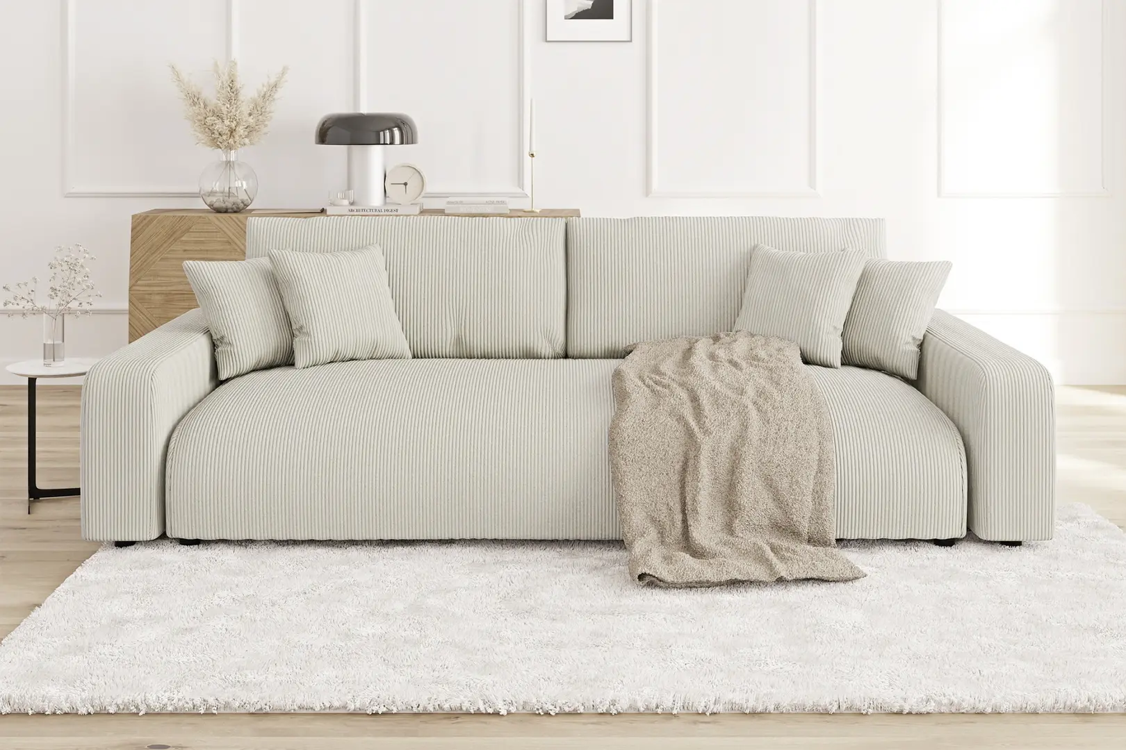 Диван Inspira Furniture Sara 4 Seater Lincoln 03 (Beige)