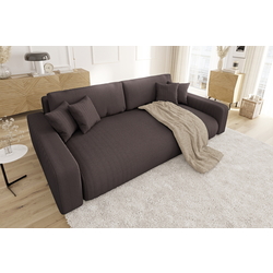 Canapea Inspira Furniture Sara 4 Seater Lincoln 29 (Brown) Thumb
