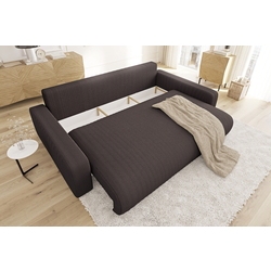 Canapea Inspira Furniture Sara 4 Seater Lincoln 29 (Brown) Thumb