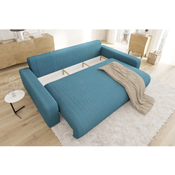 Canapea Inspira Furniture Sara 4 Seater Lincoln 75 (Turquoise) Thumb