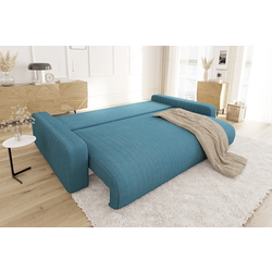 Canapea Inspira Furniture Sara 4 Seater Lincoln 75 (Turquoise) Thumb