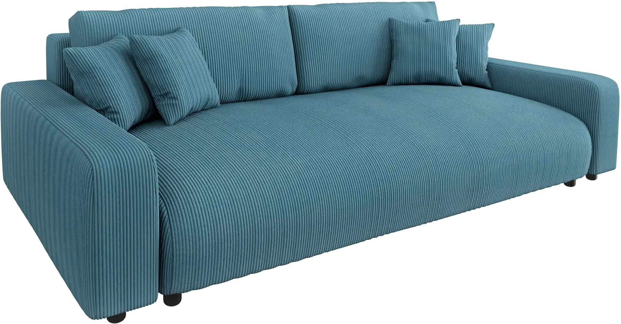 Canapea Inspira Furniture Sara 4 Seater Lincoln 75 (Turquoise)