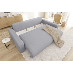 Canapea Inspira Furniture Sara 4 Seater Lincoln 86 (Grey) Thumb