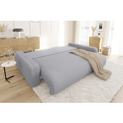Canapea Inspira Furniture Sara 4 Seater Lincoln 86 (Grey) Thumb