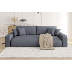 Canapea Inspira Furniture Sara 4 Seater Lincoln 90 (Dark Grey)