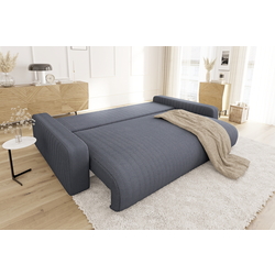 Canapea Inspira Furniture Sara 4 Seater Lincoln 90 (Dark Grey) Thumb