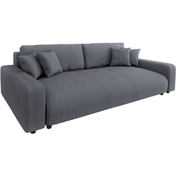 Canapea Inspira Furniture Sara 4 Seater Lincoln 90 (Dark Grey) Thumb