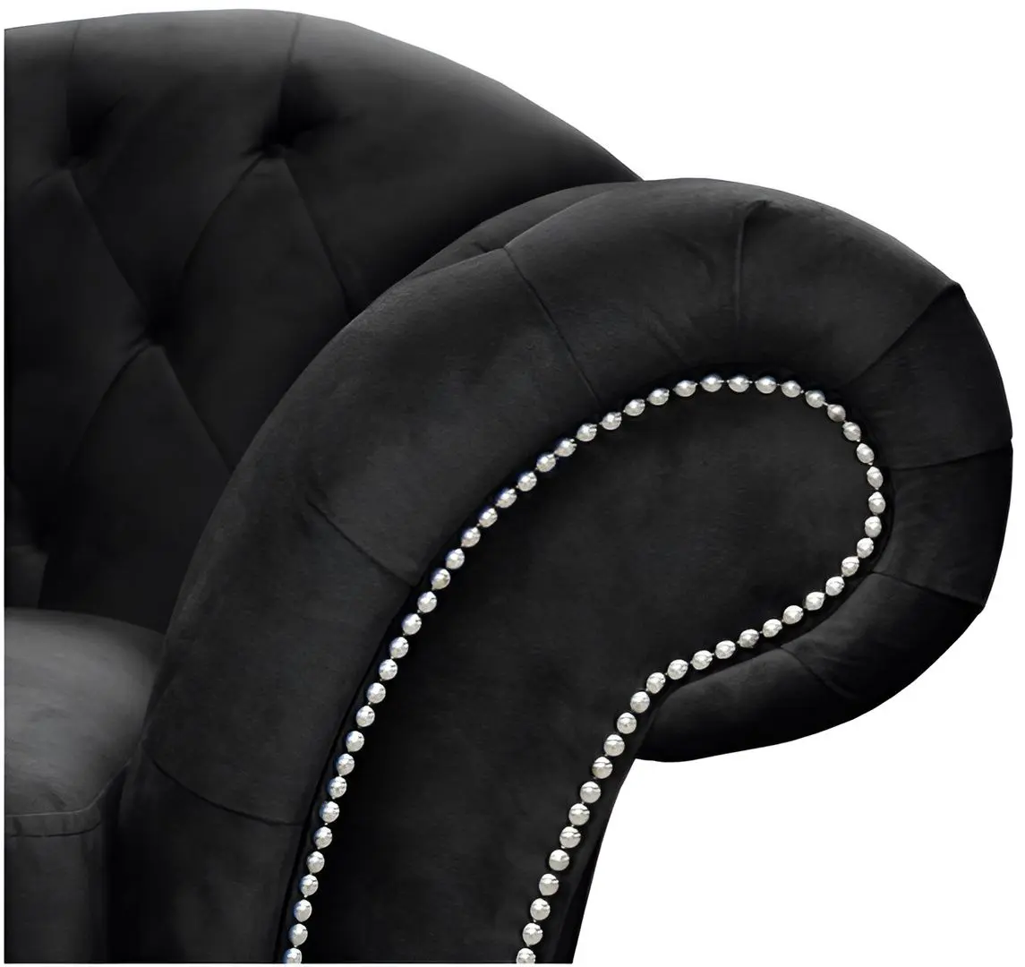 Диван Inspira Furniture Sheffield 3 Seater Amore 22 (Black)