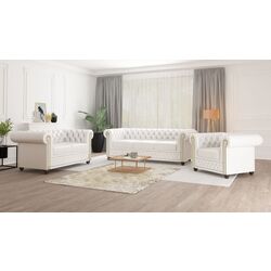 Canapea Inspira Furniture York 2 Seater MG 0 (White) Thumb