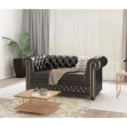 Canapea Inspira Furniture York 2 Seater MG 13 (Black)