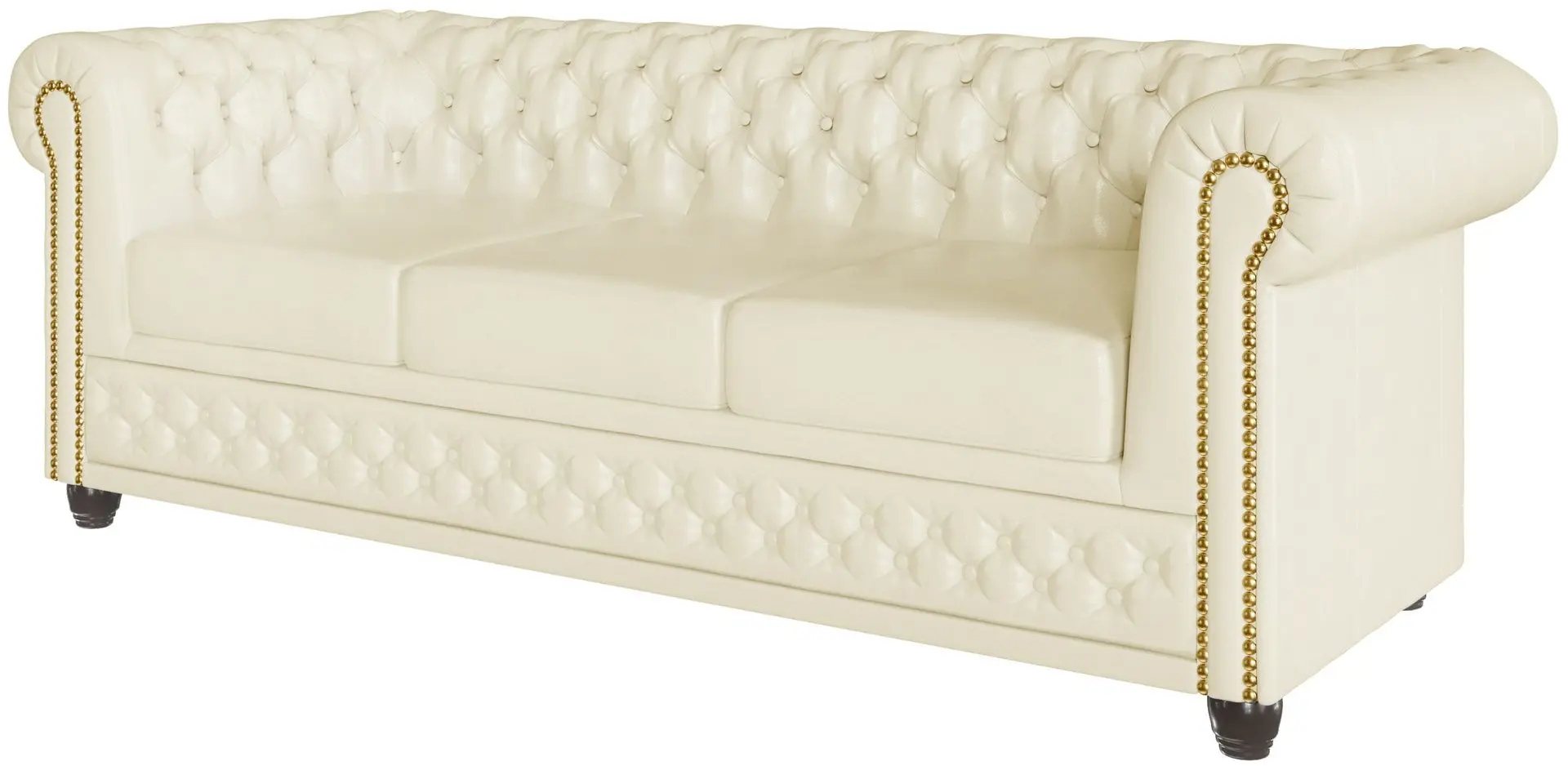 Canapea Inspira Furniture York 3 Seater MG 1 (Cream)