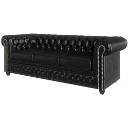 Диван Inspira Furniture York 3 Seater MG 13 (Black) Thumb