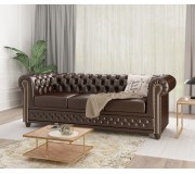 Canapea Inspira Furniture York 3 Seater MG 14 (Chocolate)