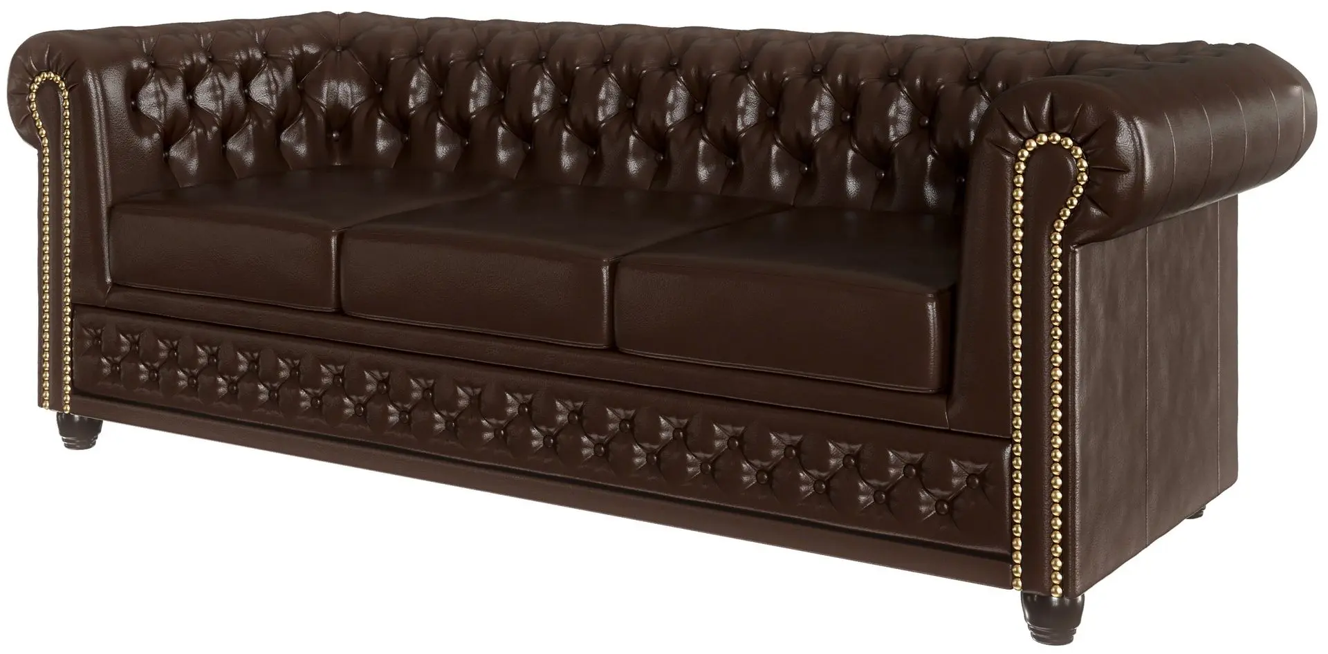 Диван Inspira Furniture York 3 Seater MG 14 (Chocolate)