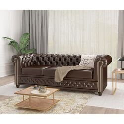 Canapea Inspira Furniture York 3 Seater MG 14 (Chocolate)