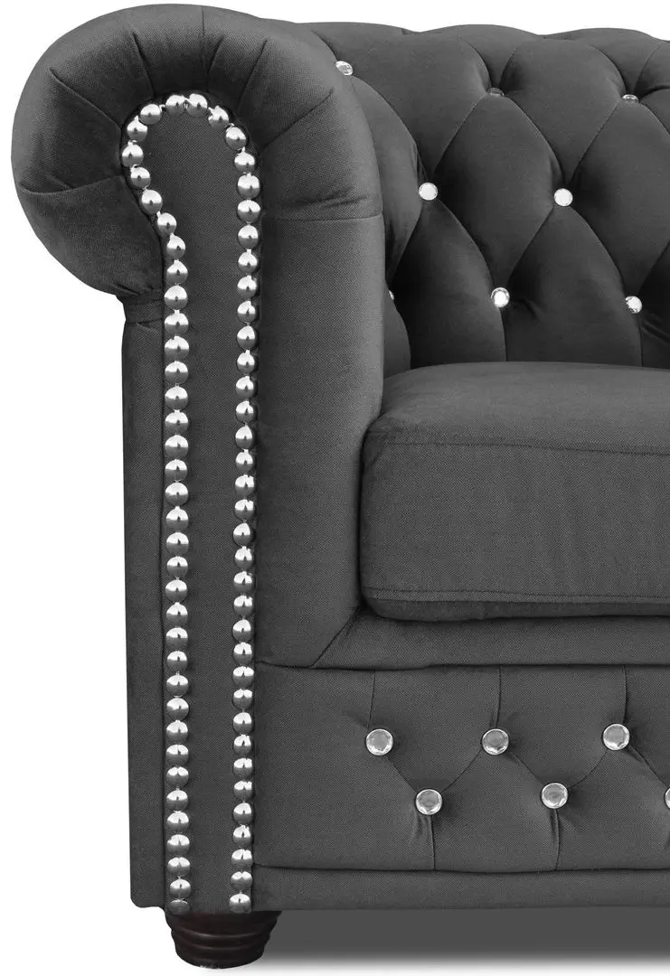 Canapea Inspira Furniture York Blink 2 Seater Amore 104 (Gray)