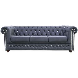 Диван Inspira Furniture York Blink 3 Seater Amore 32 (Anthracite) Thumb