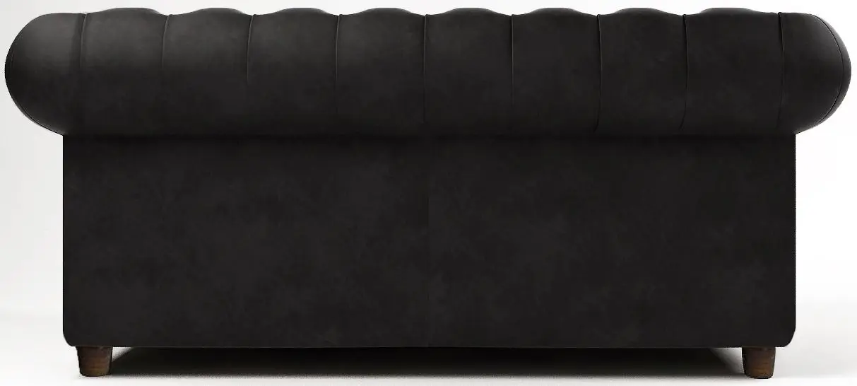 Canapea extensibila Inspira Furniture Cambridge 2 Seater 88x185 Riviera 100 (Black)