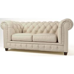 Canapea extensibila Inspira Furniture Cambridge 2 Seater 88x185 Riviera 21 (Beige) Thumb