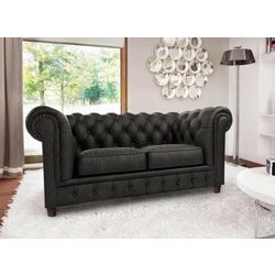 Canapea extensibila Inspira Furniture Cambridge 2 Seater 88x185 Riviera 95 (Gray)