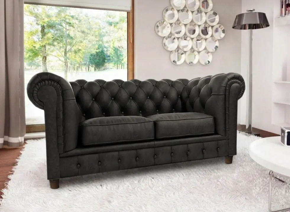 Диван раскладной Inspira Furniture Cambridge 2 Seater 88x185 Riviera 95 (Gray)