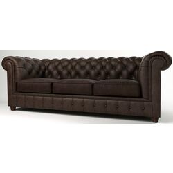 Canapea extensibila Inspira Furniture Cambridge 3 Seater 140x187 Riviera 26 (Brown) Thumb