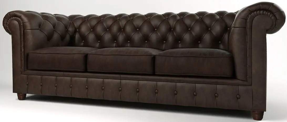 Canapea extensibila Inspira Furniture Cambridge 3 Seater 140x187 Riviera 26 (Brown) - 3