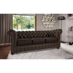 Canapea extensibila Inspira Furniture Cambridge 3 Seater 140x187 Riviera 26 (Brown)