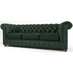 Диван раскладной Inspira Furniture Cambridge 3 Seater 140x187 Riviera 38 (Dark Green) Thumb