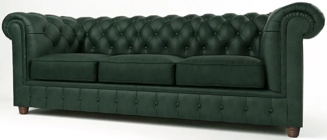Диван раскладной Inspira Furniture Cambridge 3 Seater 140x187 Riviera 38 (Dark Green)