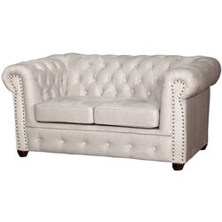 Canapea extensibila Inspira Furniture Oxford 2 Seater with Casters/York 81x187 Amore 31 (Grey) Thumb