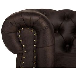 Canapea extensibila Inspira Furniture Oxford 2 Seater with Casters 81x187 Gobi 04 (Brown) Thumb