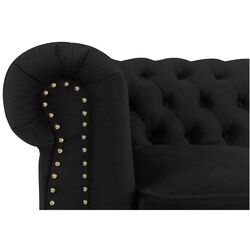 Canapea extensibila Inspira Furniture Oxford 2 Seater with Casters 81x187 Riviera 100 (Black) Thumb