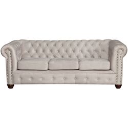 Canapea extensibila Inspira Furniture Oxford 3 Seater with Casters/York 129x187 Amore 31 (Grey) Thumb