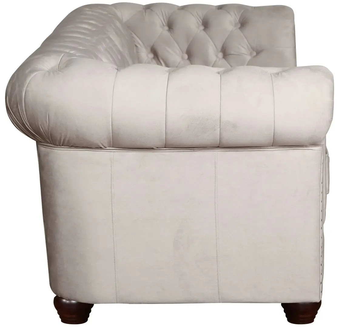 Canapea extensibila Inspira Furniture Oxford 3 Seater with Casters/York 129x187 Amore 31 (Grey)