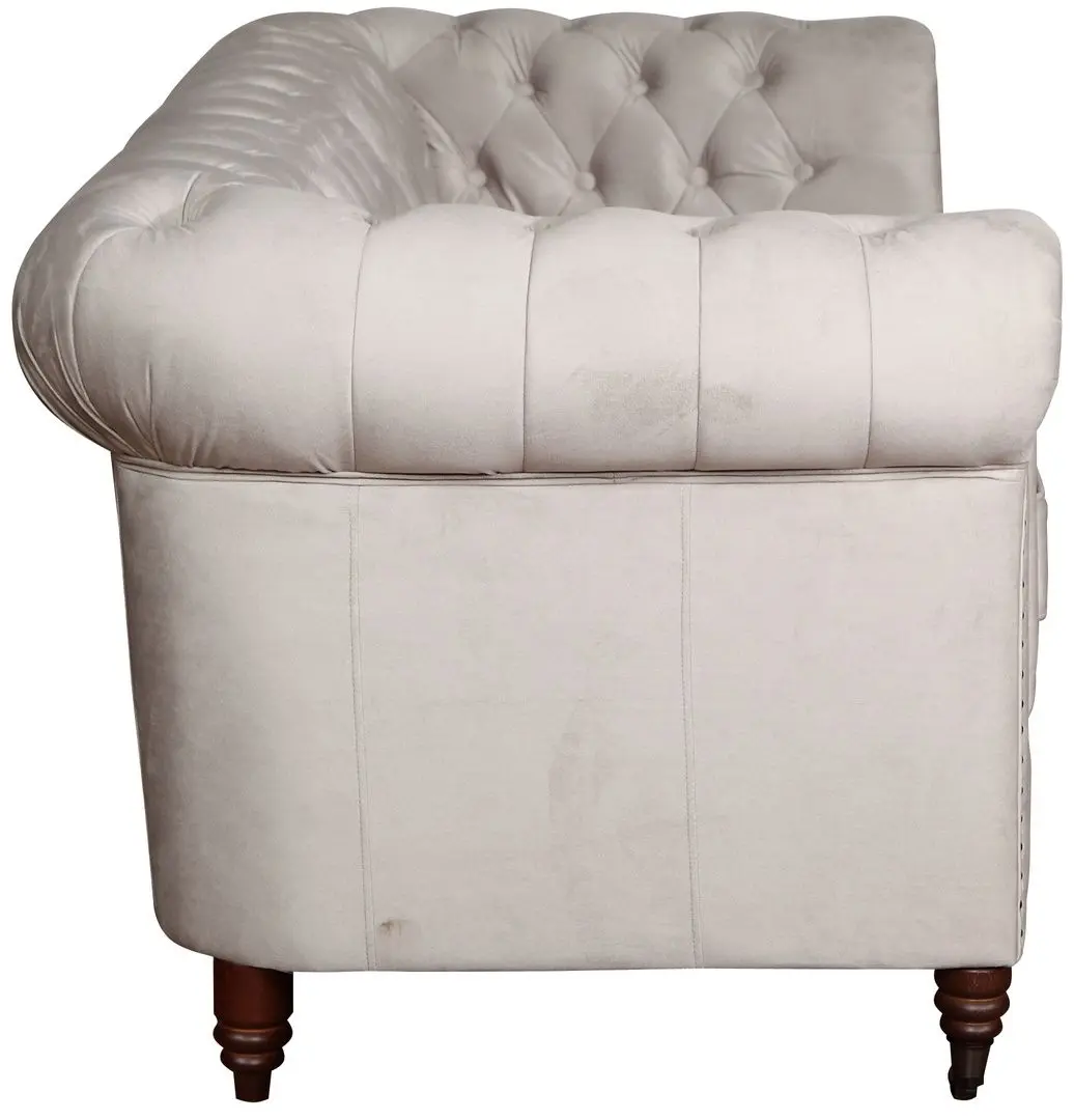 Canapea extensibila Inspira Furniture Oxford 3 Seater with Casters/York 129x187 Amore 31 (Grey)