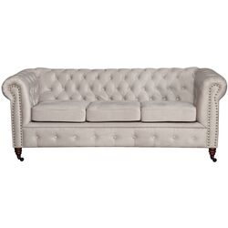 Canapea extensibila Inspira Furniture Oxford 3 Seater with Casters/York 129x187 Amore 31 (Grey) Thumb